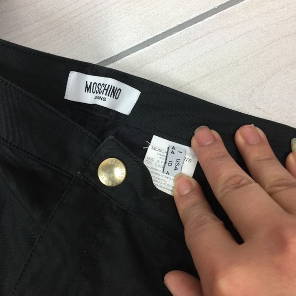 Moschino black rock and roll flare pants. - Picture 4 of 8